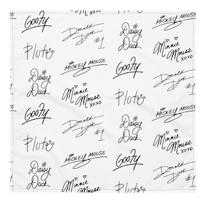 Mickey & Friends Autograph Bandana