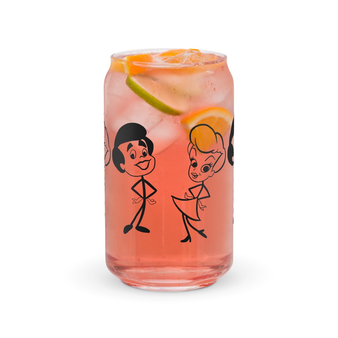 Lucy & Ricky Can-shaped Glass - Etsy