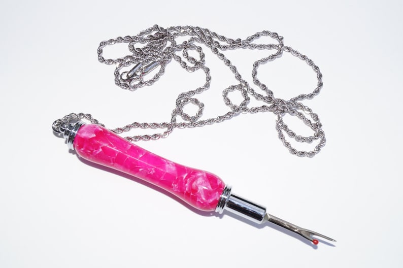 Seam Ripper Acrylic Seam Ripper HOT PINK Hand Turned Self Etsy