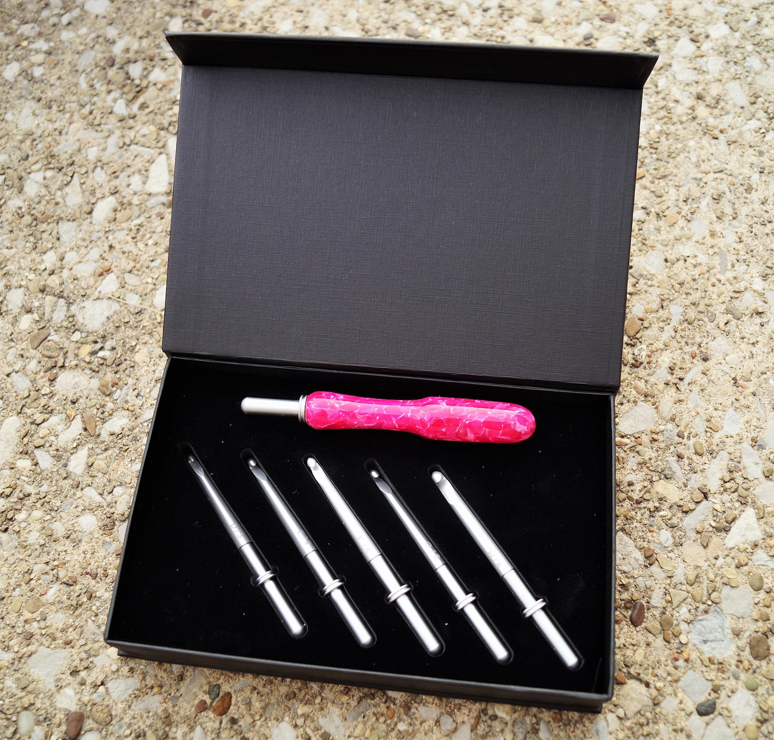 Crochet Hook Set Crochet Hooks Interchangeable Acrylic Etsy