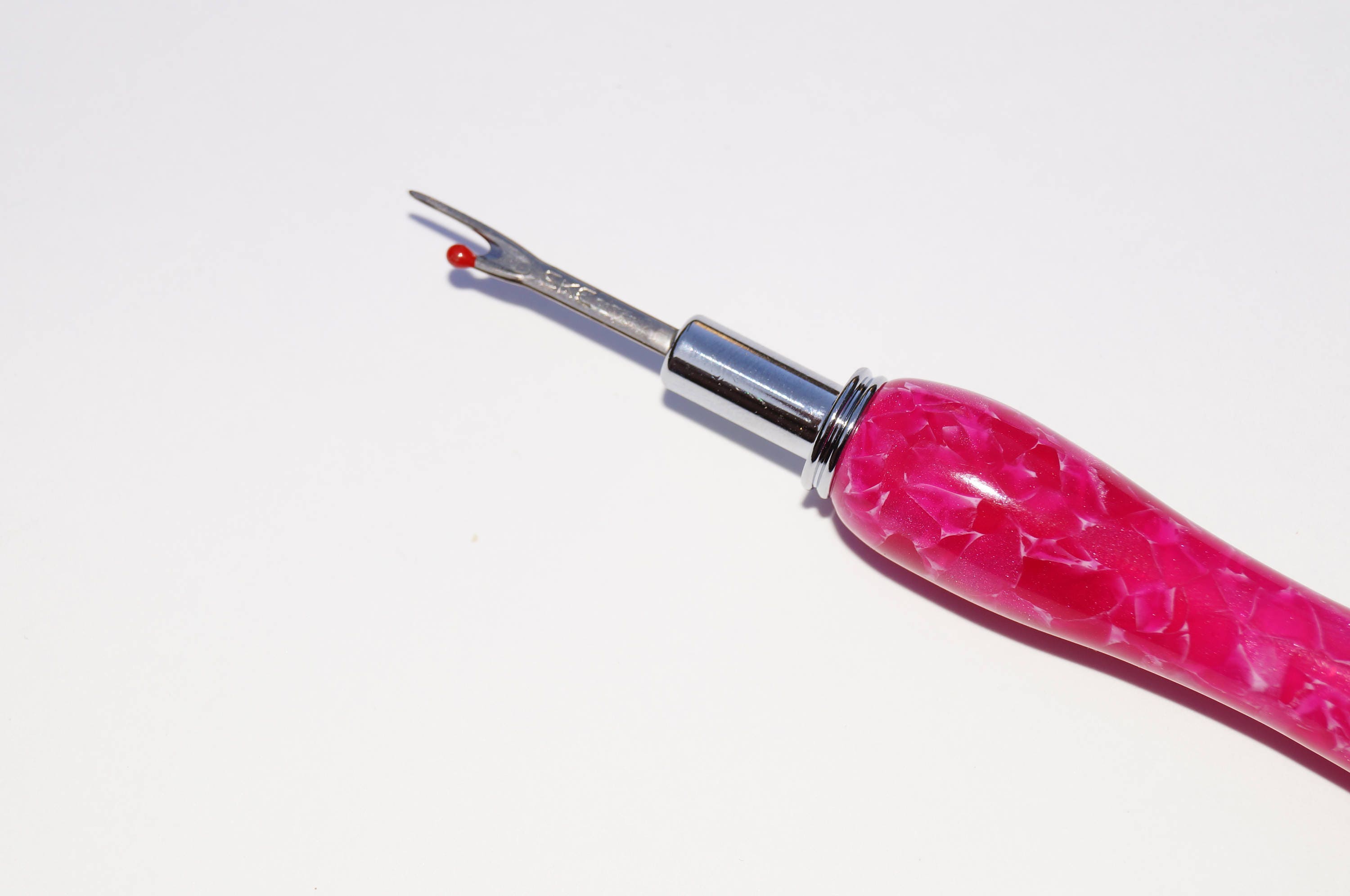 Seam Ripper Acrylic Seam Ripper HOT PINK Hand Turned Self Etsy