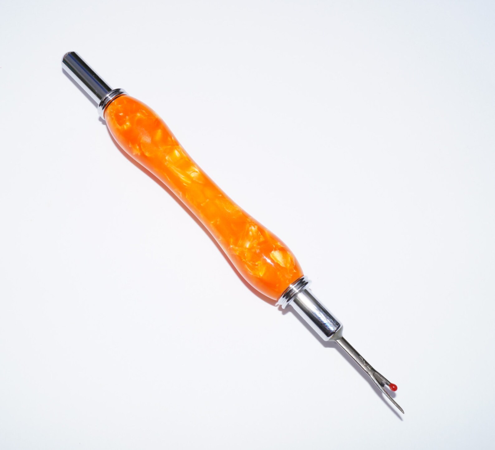 Seam Ripper Acrylic Seam Ripper ORANGE Hand Turned Self Etsy