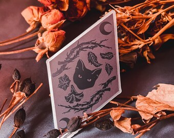 Midnight Meow Poison Cat Thorn Sticker
