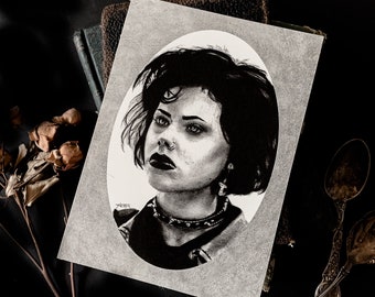 Nancy - The Craft Drawing Print | Fairuza Balk | art print | dark decor | witchy decor | dark art | witch movies