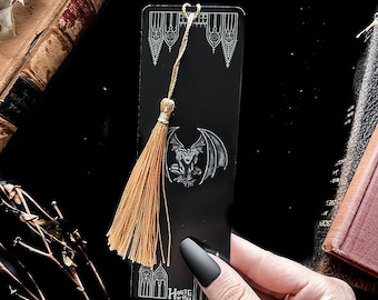 Gargoyle Bookmark | reading | gothic | books | bookworm | bookish | dark academia | goth | witchmade | witchy
