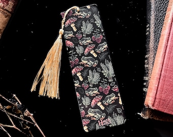 Forest Dweller Bookmark | reading | cottagecore | books | bookworm | frog | herbs | mushroom | toad | witchy | witchmade