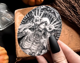 Paleman Sticker: Pan's Labyrinth Dark Art, Spooky Horror