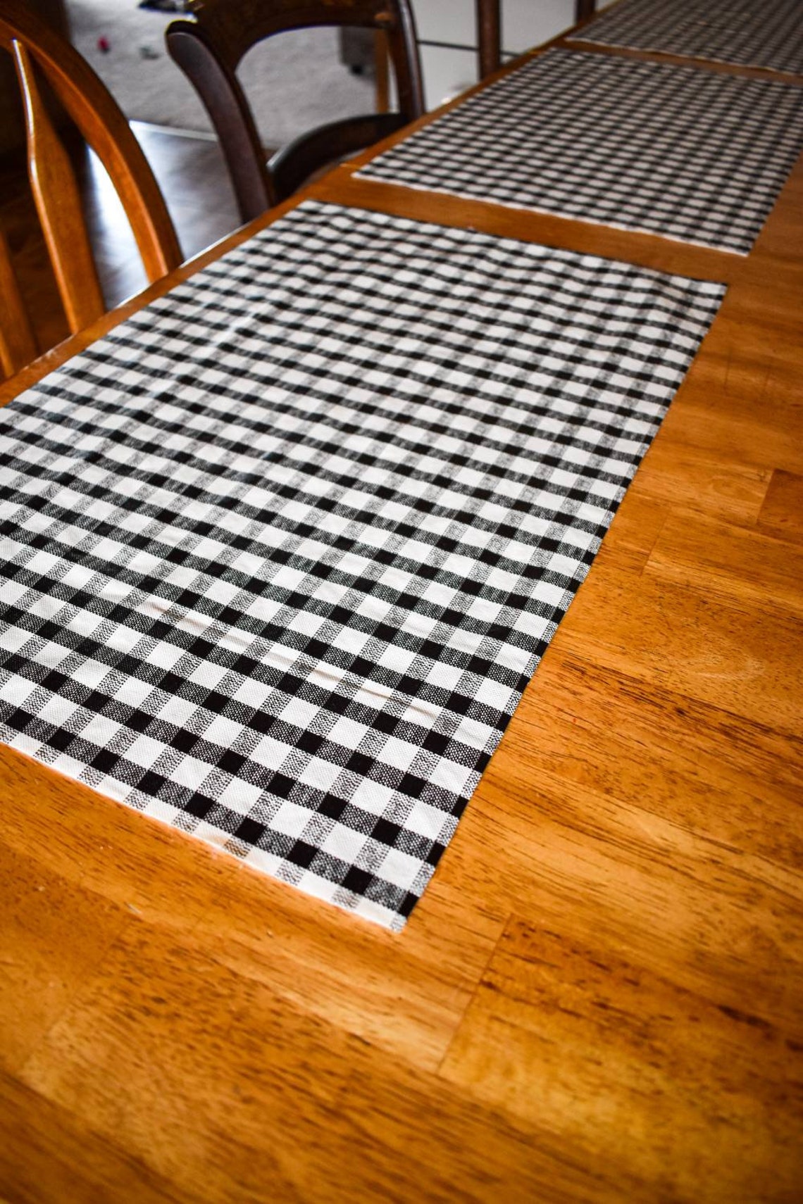 Buffalo check placemats Buffalo plaid placemats waterproof Etsy
