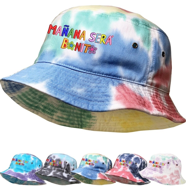 Manana Sera Bonito Karol G Embroidered Tie Dye Trendy Fitted Bucket Hat, Concert Cap, Team Bichota, KarolG Hat, New | Strip Love Tour