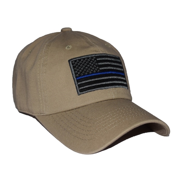 Thin Blue Line USA American Flag Police Officer Law Enforcement Embroidered Adjustable Baseball Dad Cap - Brand New - Gift