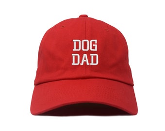 Dog Dad Hight Quality Embroidered Adjustable baseball dad hat  - Men's Dog Owner Hat - One Size - Dog Lover Hat - Best Dog Dad Ever