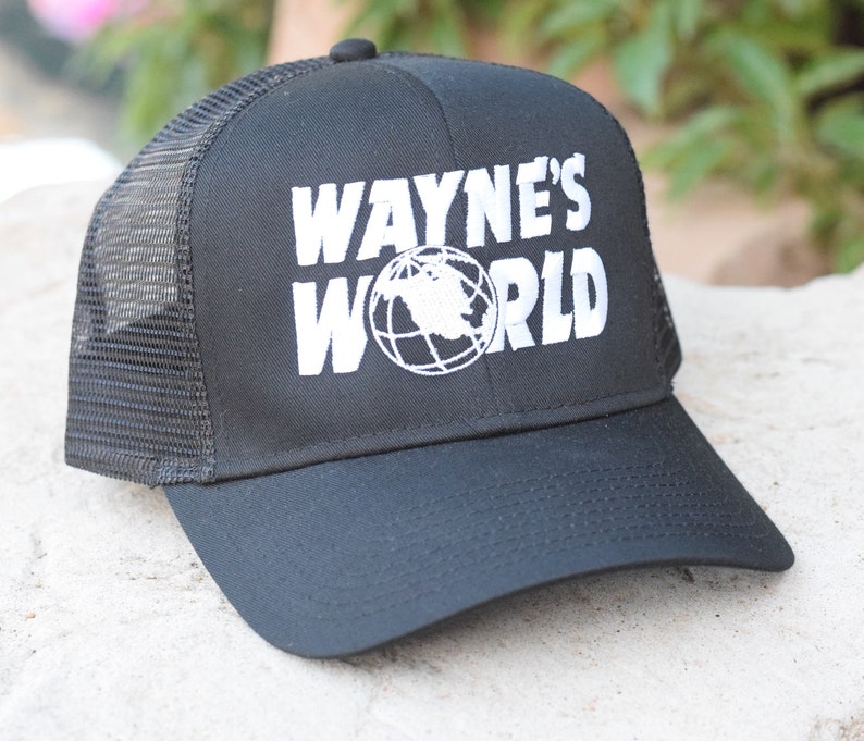 4 Styles Wayne/'s World Embroidered Party Costume Adjustable Baseball Cap Men and Women Dad Cap and FlexFit Snap Back