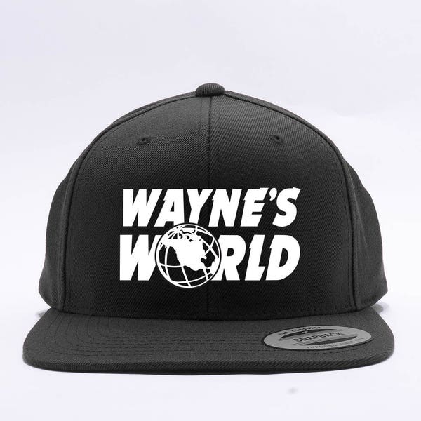 Wayne's World Embroidered Party Costume Adjustable Baseball Cap - 4 Styles - Dad Cap and FlexFit Snap Back - Men and Women
