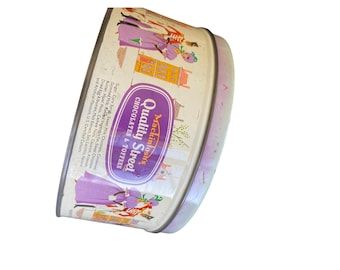 Vintage 1960's Mackintosh's Quality Street Chocolates & Toffees Tin Can