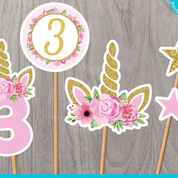 Unicorn Centerpiece - Etsy
