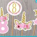 Unicorn Party Print Yourself Photo Booth Props W/ FREE Grab a Prop Sign ...