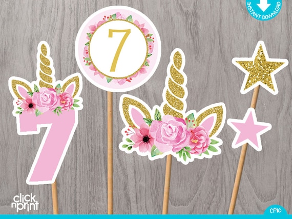 Unicorn Birthday Party Printable Set - Press Print Party !