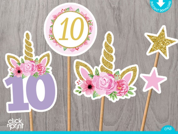 unicorn cakes unicorn cake topper printable