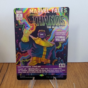 mtg thanos card by southee on DeviantArt up ability only once Thanos custom card potential in