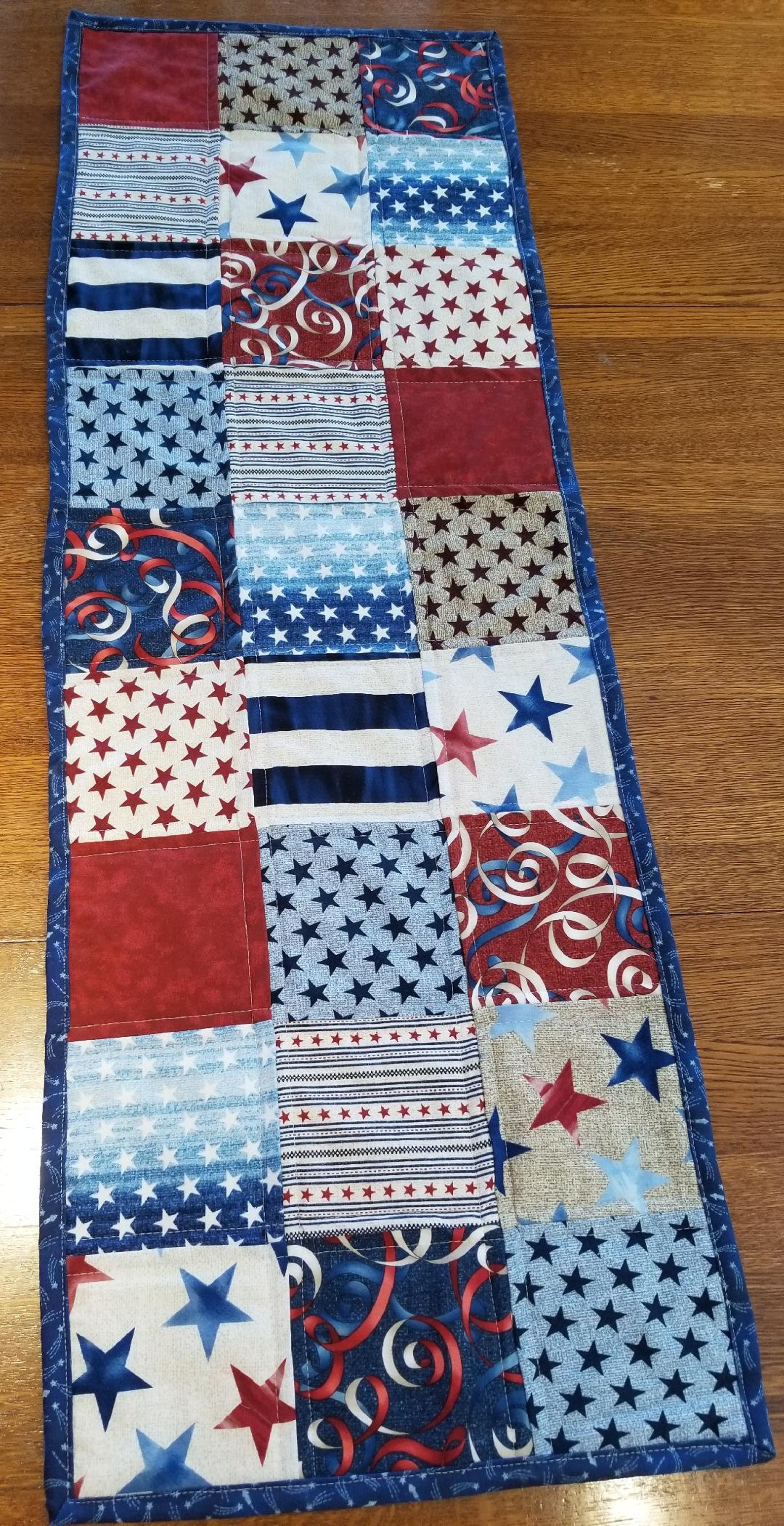 Oh My Stars Quilted Table Runner 14 X 40.5 and Free Shipping Etsy