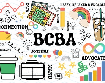 Retro BCBA PNG-Sublimation Digital Design