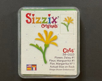 NEW & Retired 38-0223 Sizzix Steel Rule Die Flower Daisy #1 Craft Paper Cutting Tool