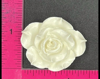 Silicone Mold Flower Rose used with wax, Candle, gypsum, resin, hot glue, soap, clay, concrete, metal