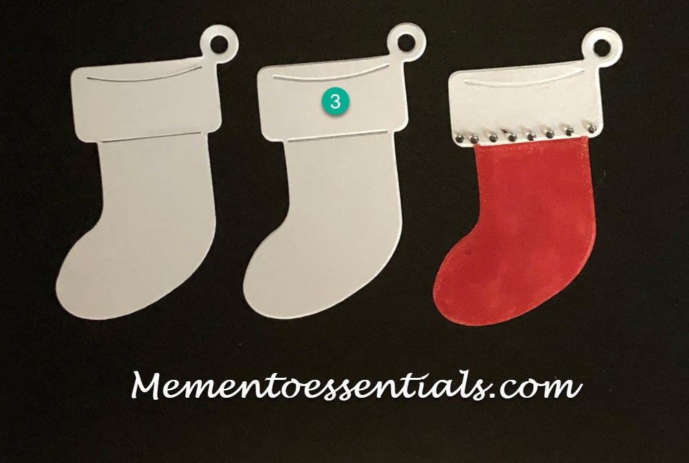 Christmas Stocking Die Cut From Cardstock. U PICK COLOR Etsy