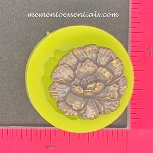 Silicone Mold Flower Hibiscus Dahlia Daisy  you can use with  wax, gypsum, resin, hot glue, soap, clay, metal and concrete