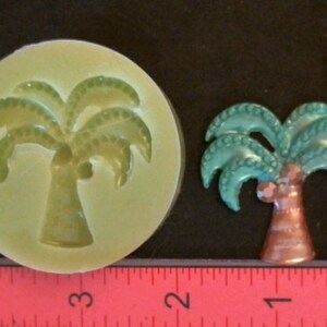 Silicone Mold elegant Frame Palm Coconut Tree  used with wax, gypsum, resin, hot glue, soap, clay, metal