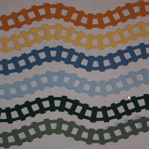 4 Train Track traintrack Border Die Cut Railroad, Scrapbooking, Paper Piecing, Party, Page, Collage