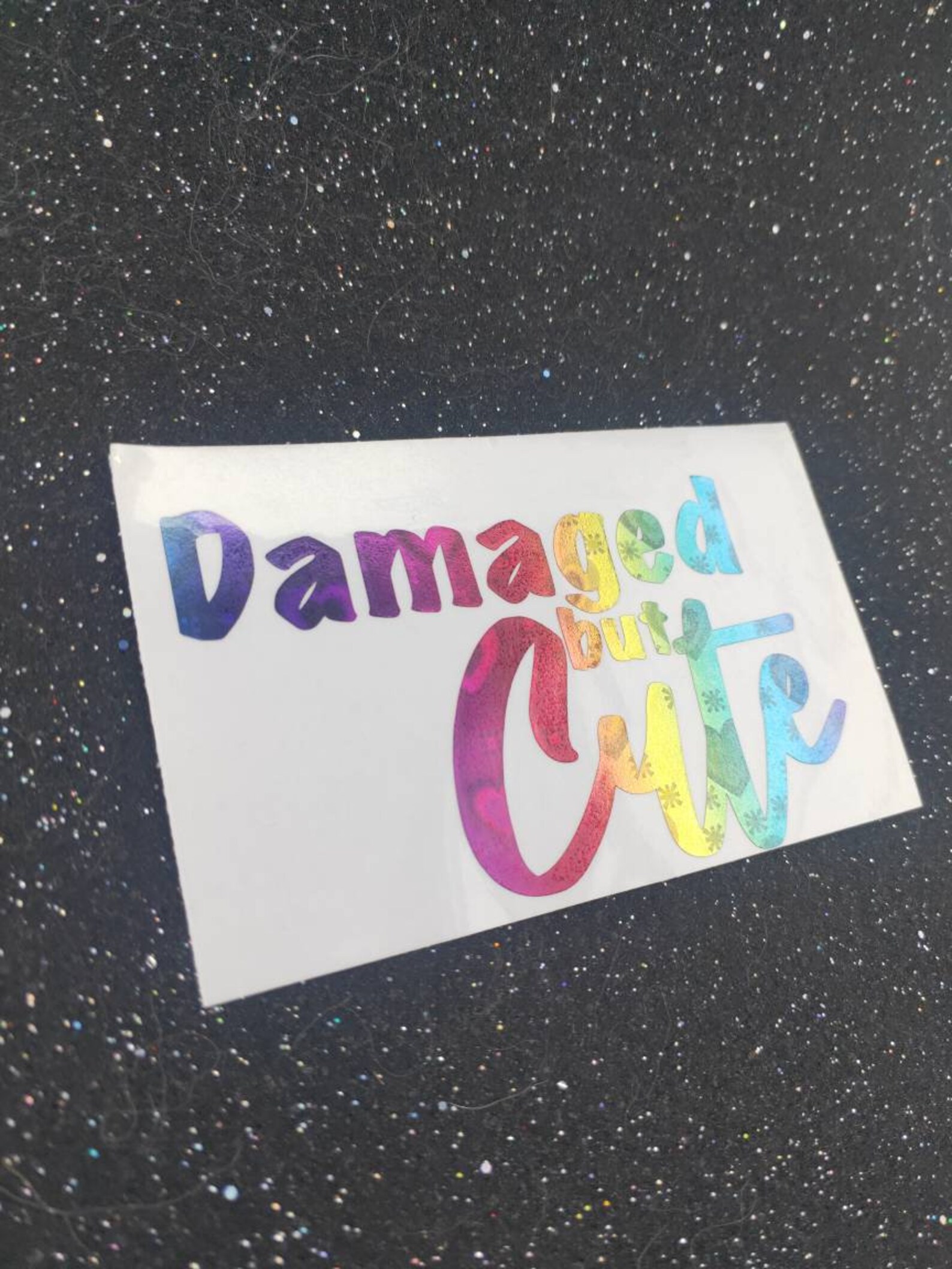 Damaged but Cute Sticker - Etsy