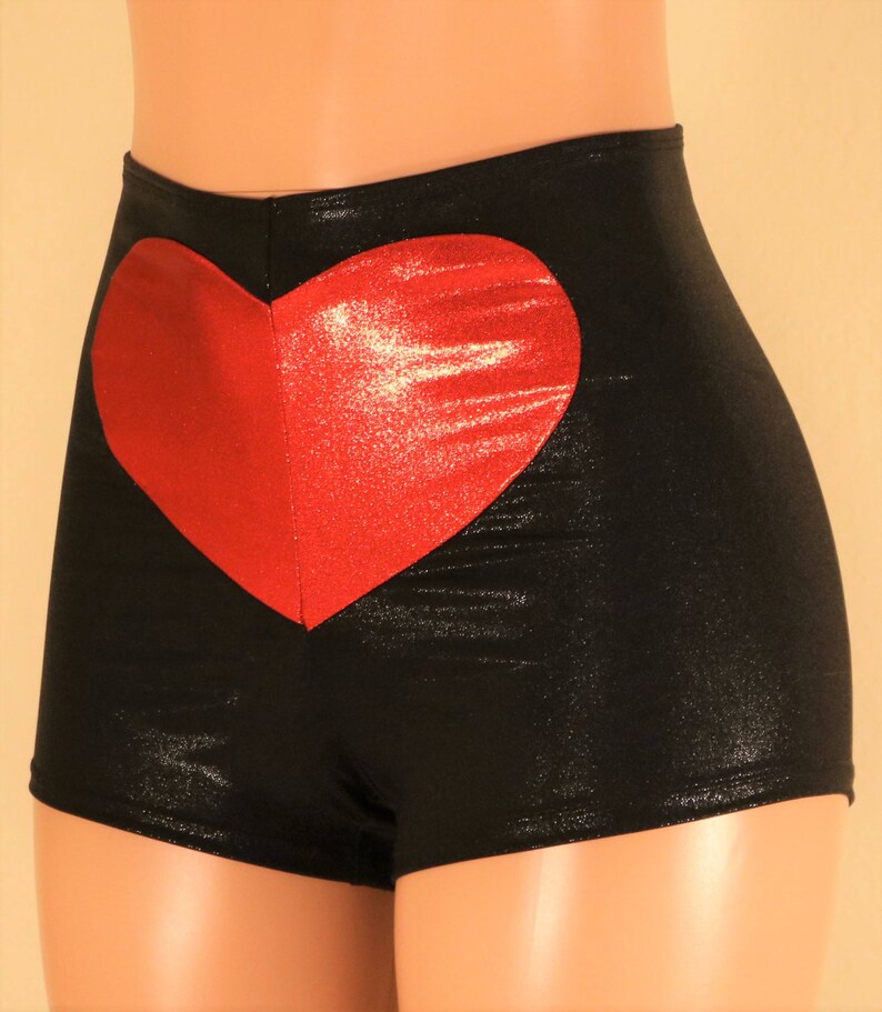 heart booty shorts
