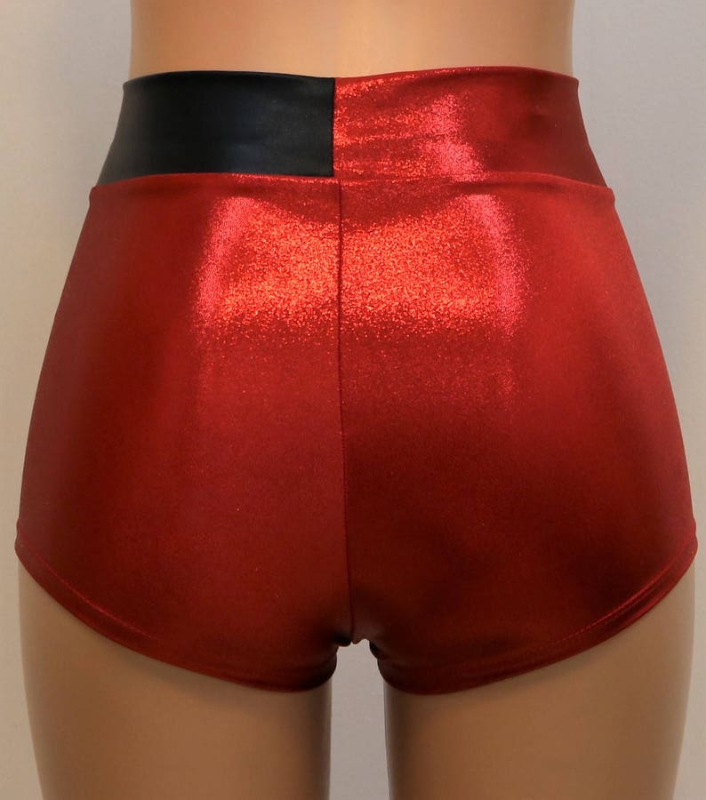 red booty shorts crossfit