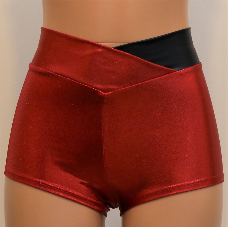 red booty shorts crossfit
