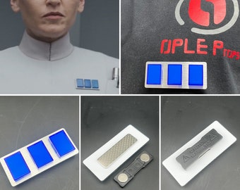Quality Rank Bar Empire Deedra Meero ISB Lieutnant Andor Plaque Security office Insignia Plaque rankbar Uniform Prop Replica Costume Cosplay