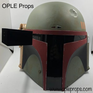 OPLE Props Hasbro Black Series Helmet Boba Fett Re-Armored Mandalorian Replacement visor lense Helmetlense blackseries cosplay spare part