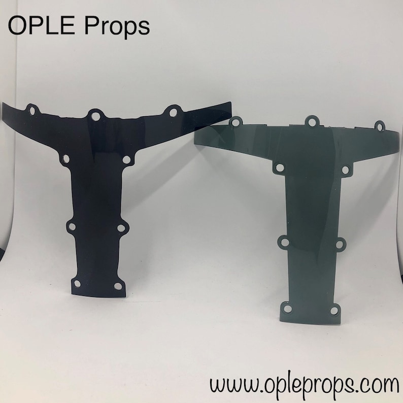 OPLE Props Hasbro Black Series Helmet The Mandalorian Replacement visor lense Helmetlense blackseries cosplay spare part replacementvisor image 7