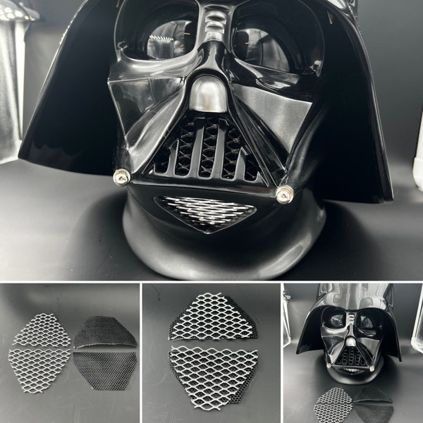 OPLE Props Darth Vader mouth mesh, fits all Darth Vader helmets ROTJ or ESB style Anovos, Denuo Novo or other types or recasts 501st ready.