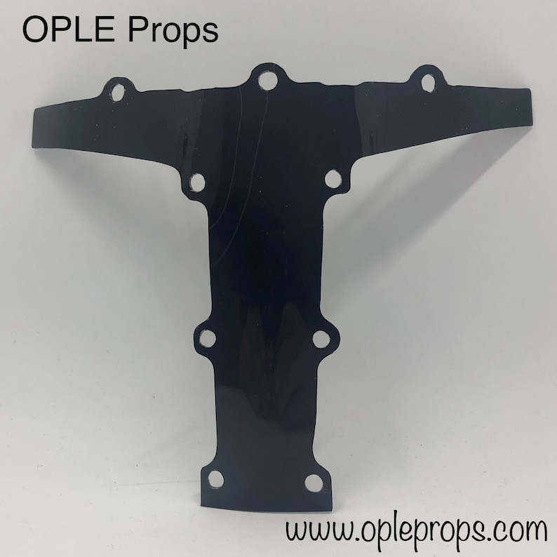 OPLE Props Hasbro Black Series Helmet The Mandalorian Replacement visor lense Helmetlense blackseries cosplay spare part replacementvisor image 3