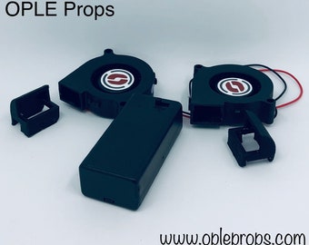 OPLE Props Fan System OPLE Odin Double Fans Helmet & Masks Fans Cooling Device Costume Mascot Fuirsuit Cosplay