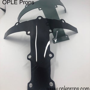 OPLE Props Hasbro Black Series Helmet The Mandalorian Replacement visor lense Helmetlense blackseries cosplay spare part replacementvisor image 6