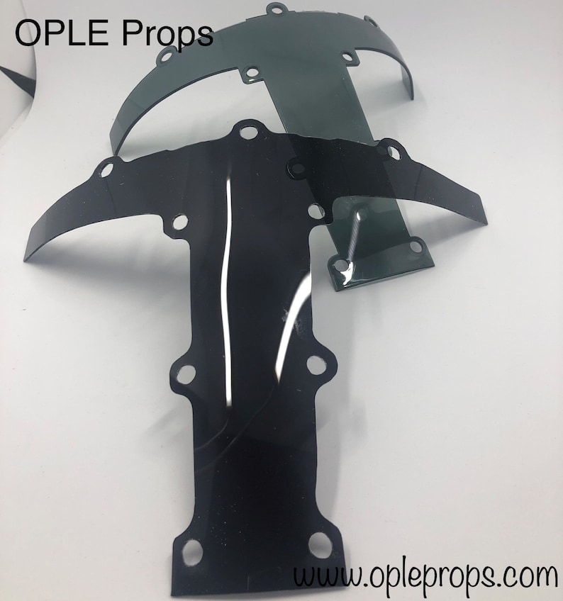 OPLE Props Hasbro Black Series Helmet The Mandalorian Replacement visor lense Helmetlense blackseries cosplay spare part replacementvisor image 6