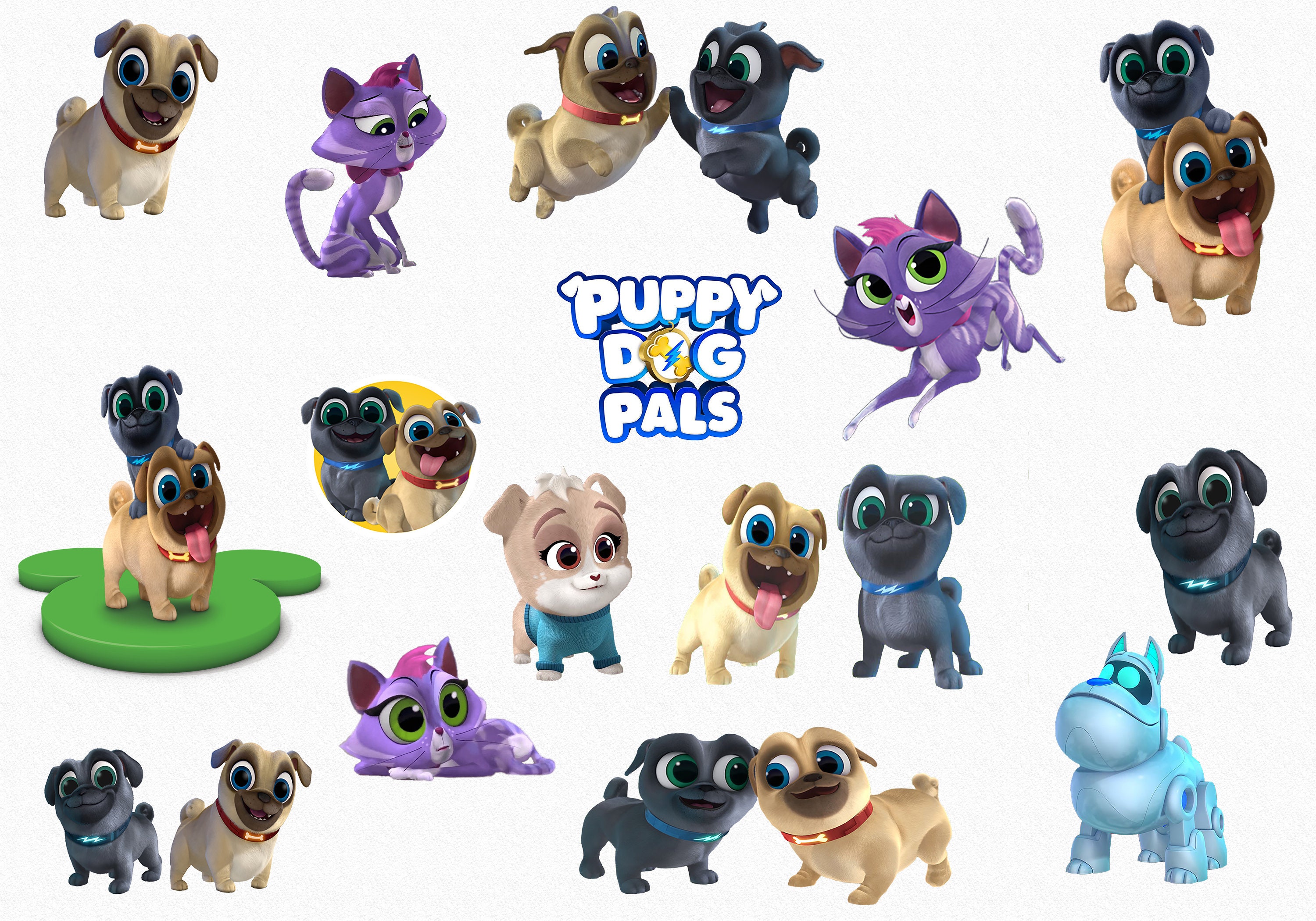 30+ Puppy Dog Pals Clipart PNG - Alade