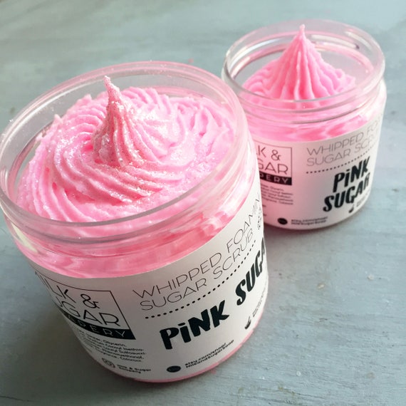 pink sugar scrub for baby shower