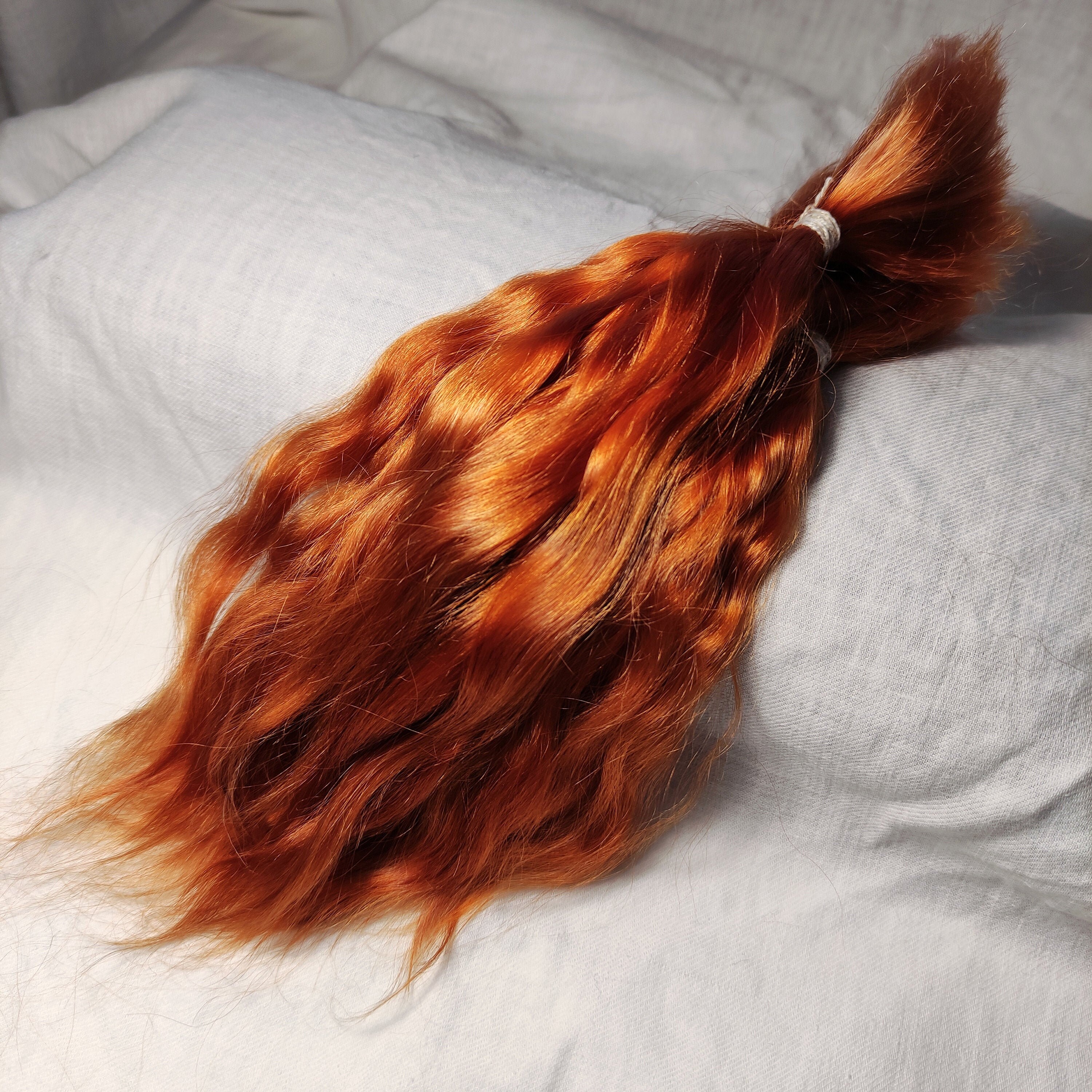 Copper mohair doll hair Mohair for rootin Mohair locks Etsy