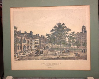 1888 Bowling Green Ohio Vintage Old Panoramic City Map 24x36