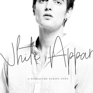 White Apparel | Script Font, Signature Font, Handwritting Font, Handmader Font, Elegant Font, Modern Font, Feminine Font