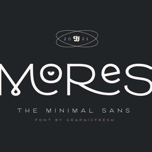 Mores - Minimal Sans, Free Logo Templates, Modern Sans Serif, Elegant Font, Minimalist Font, Simple Font, Branding Font, Wedding Font, Logos