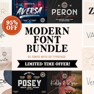 Modern Font Bundle, 95% OFF, Premium Font, Simple Font, Fonts for Crafters, Cricut Fonts, Photography Font, Designer Font, Elegant Font